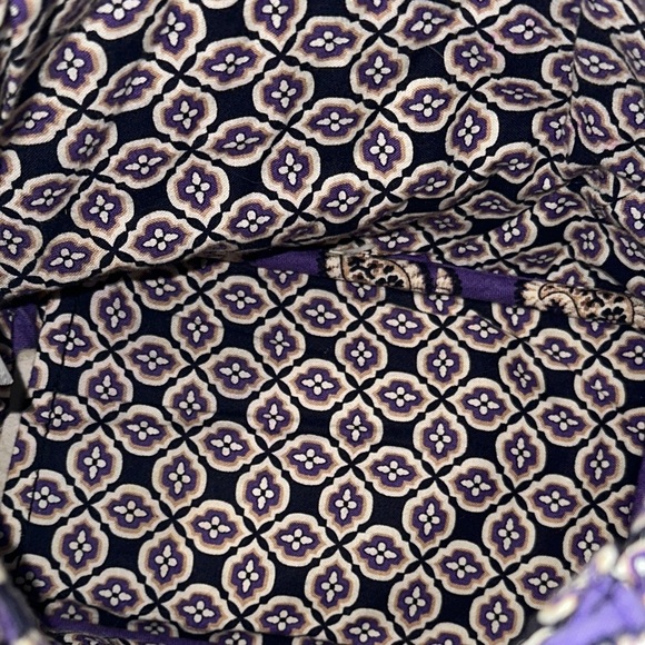 Vera Bradley Simply Violet Cinched Handbag Hobo Satchel Shoulder Bag Pre Loved - Picture 12 of 12